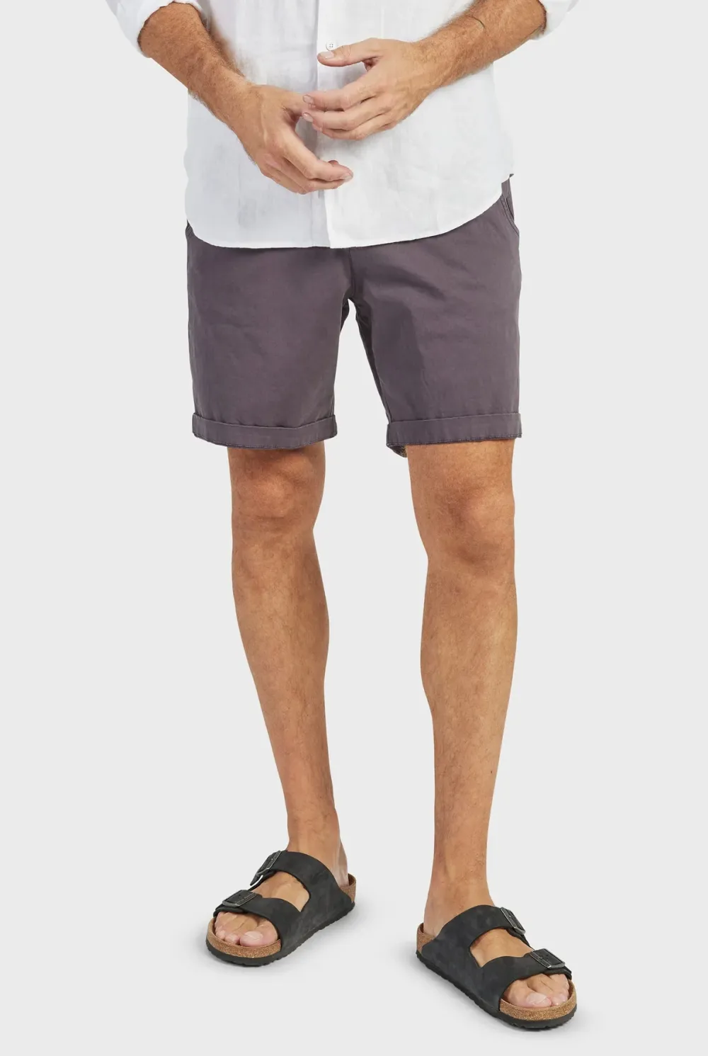 Slim Fit Stretch Cotton Chino Casual Shorts