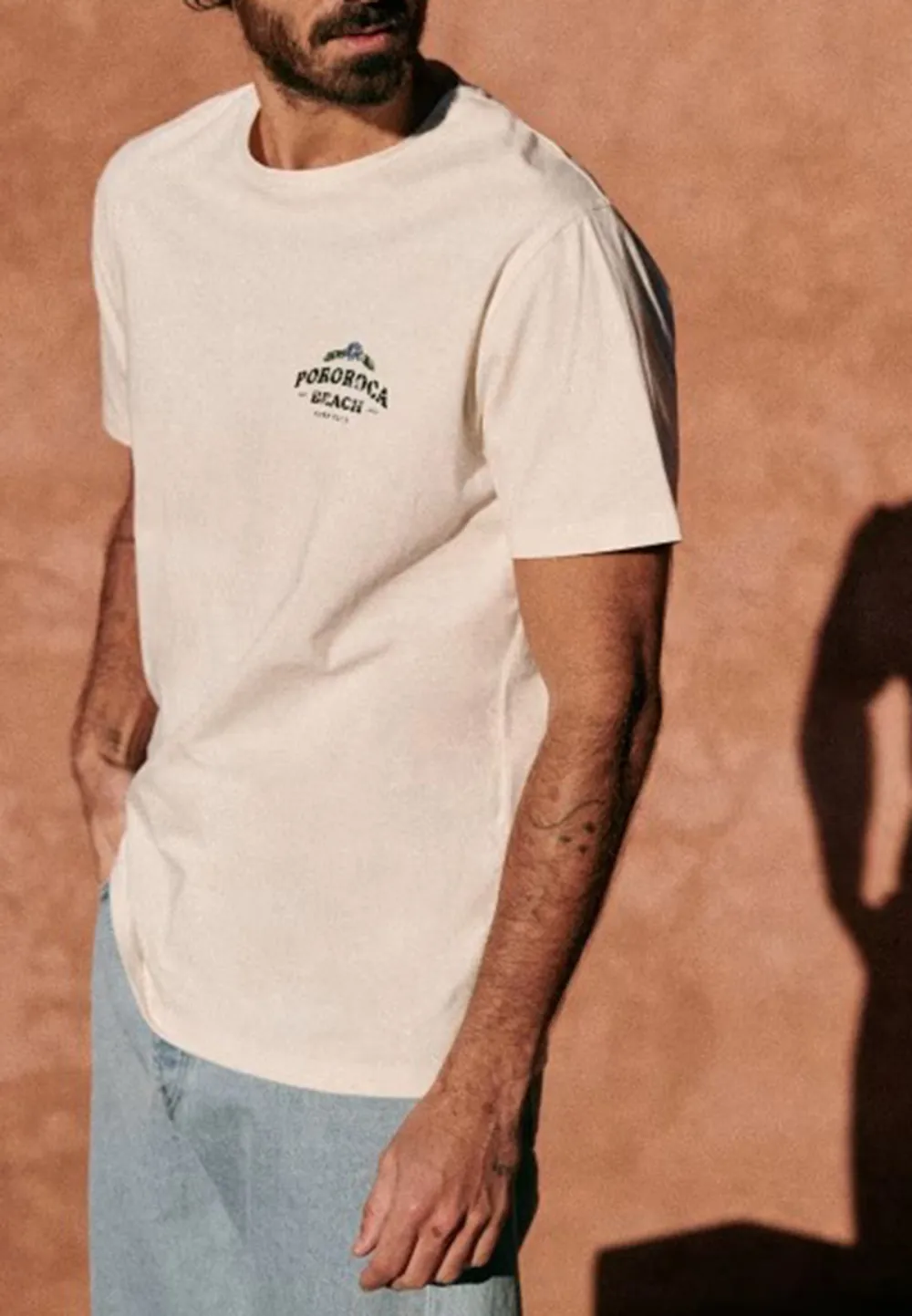 White Small Logo Print Short Sleeve T-Shirt