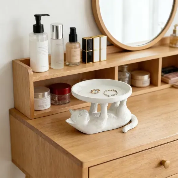 Cat Shaped Jewelry Tray