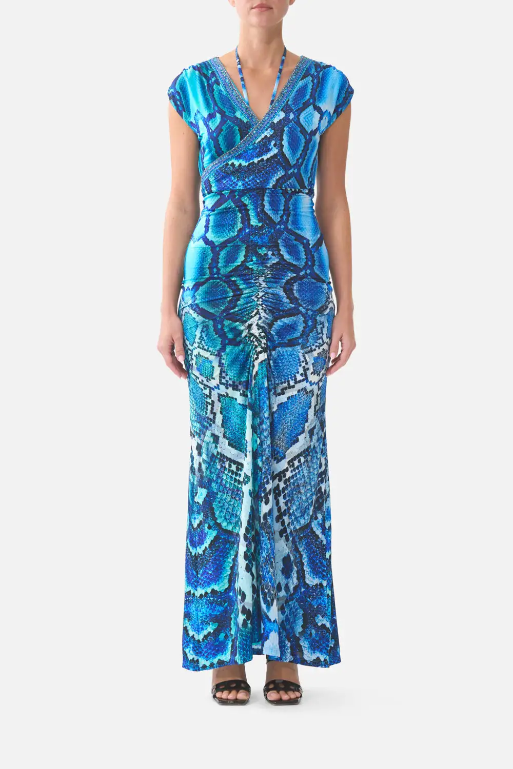 Wrap Bodice Jersey Dress