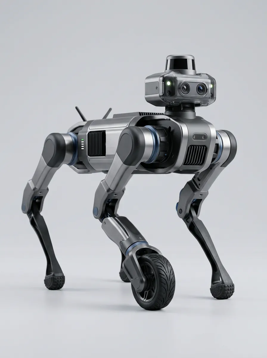 Cybernetic-Design Electronic Robot Dog for Robotics Exhibits