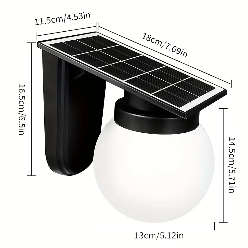 Solar Globe Wall Light