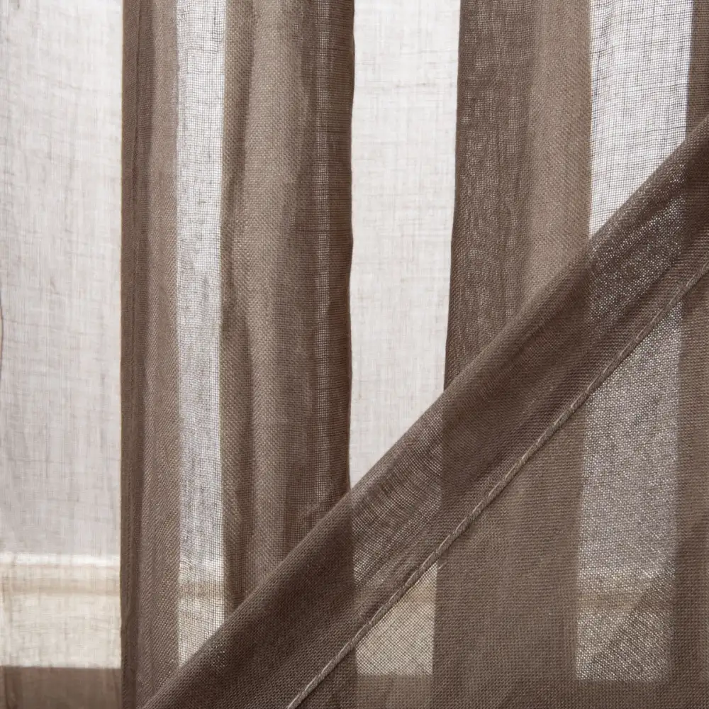 Semi-Sheer Grommet Modern Curtain Panel
