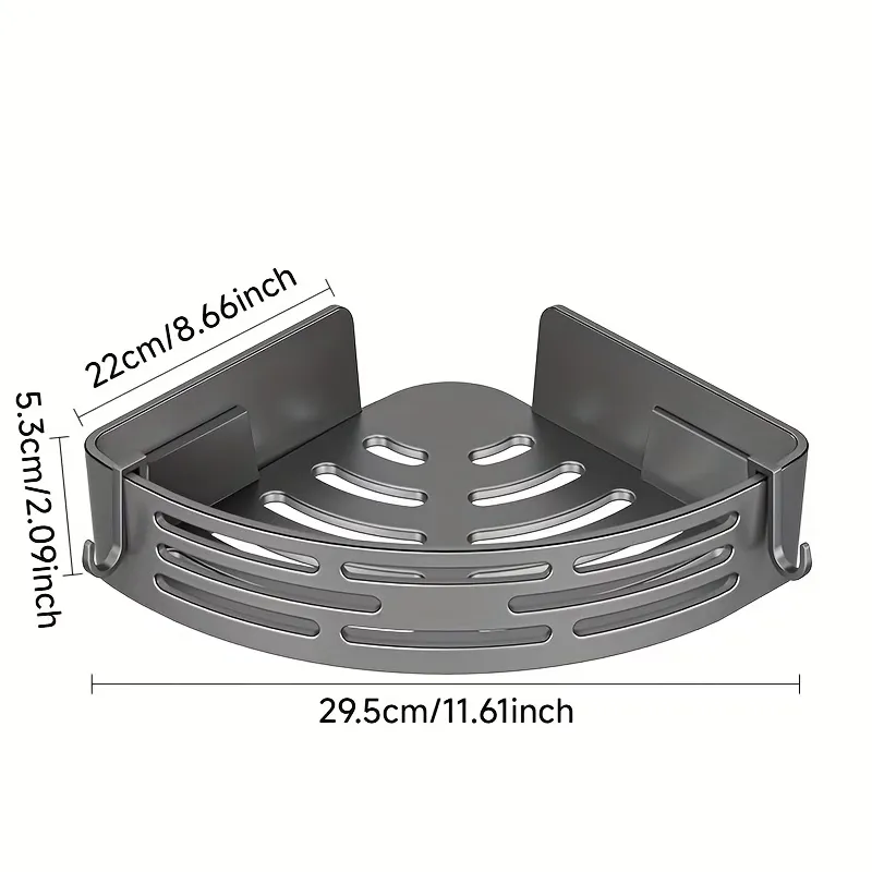 2-Tier Bathroom Corner Shelf