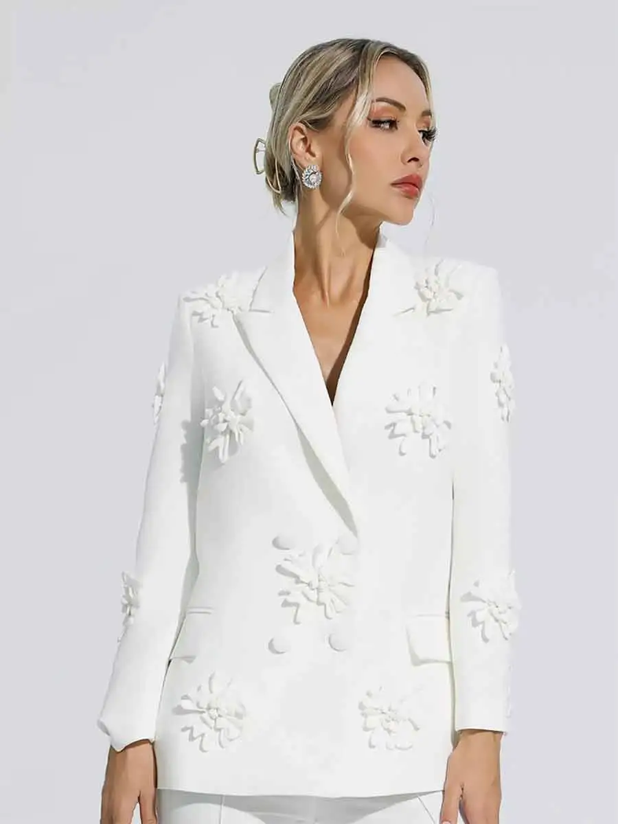 Heidi Jacquard Floral Suit Two Piece Set