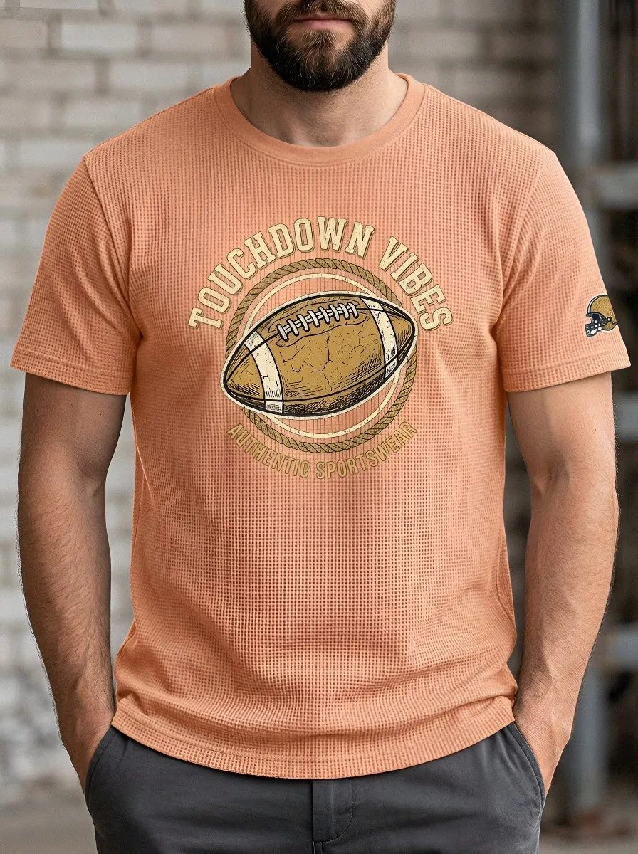 Football Graphic Casual T-Shirt