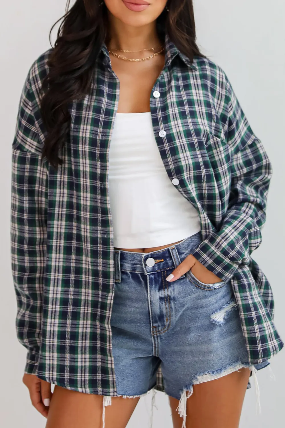 Green Plaid Flannel