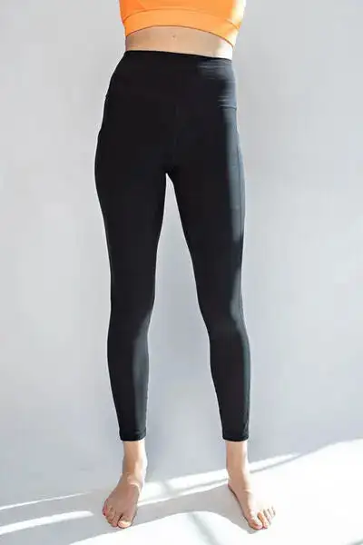 Wide-Waistband High-Waist Relaxed Active Leggings