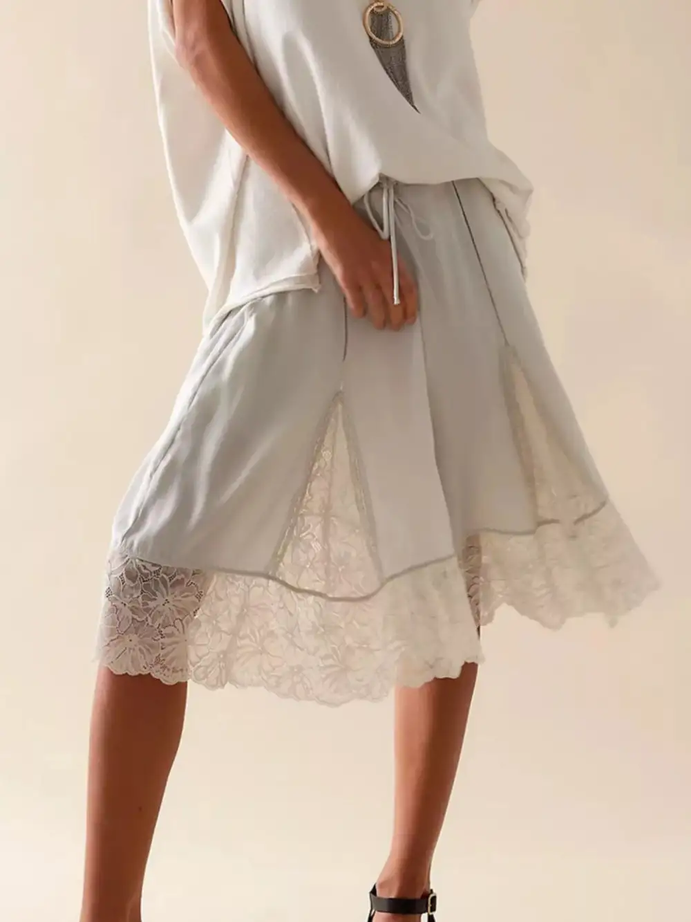 Everyday Lace Trim Shorts