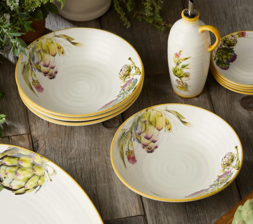 Stoneware Pasta Bowl Set