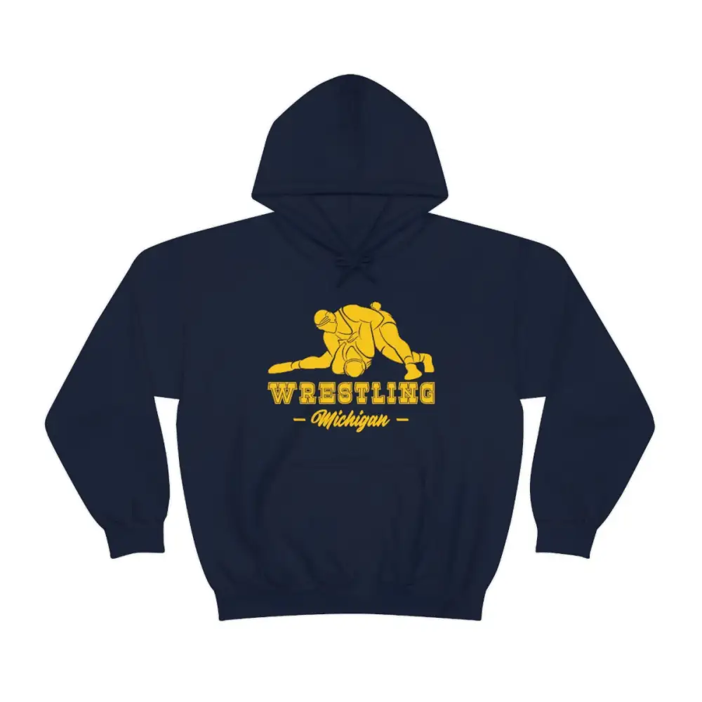 Everyday Classic Print Wrestling Graphic Pullover Hoodie