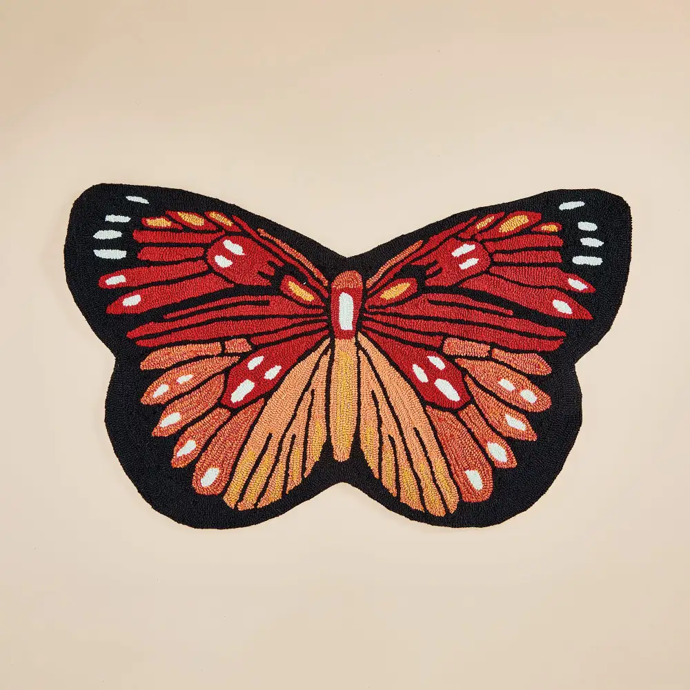 Butterfly Decorative Home Accent Rug
