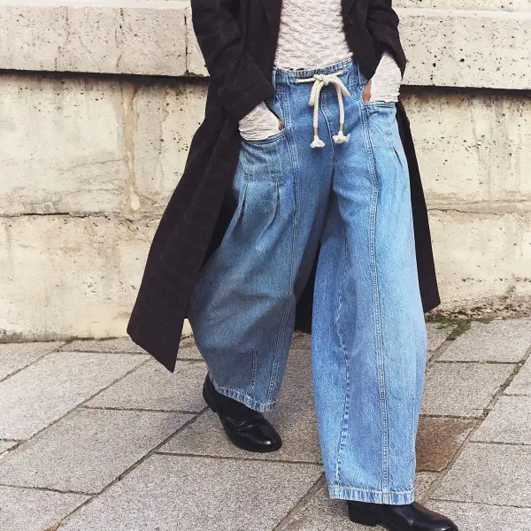 Margo Barrel Pull-On Jeans Bergamot