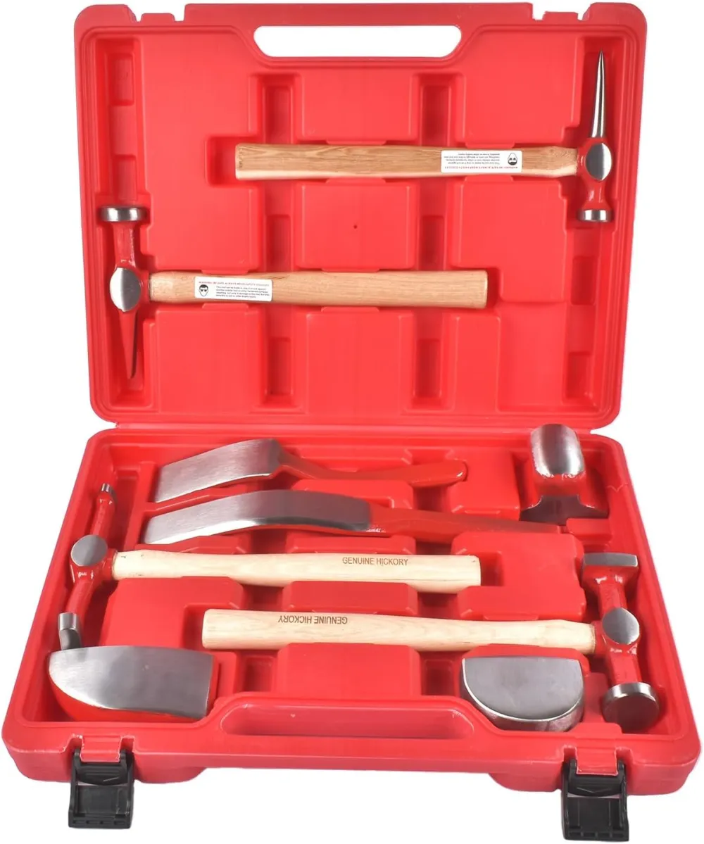 Auto Body Hammer And Dolly Repair Set