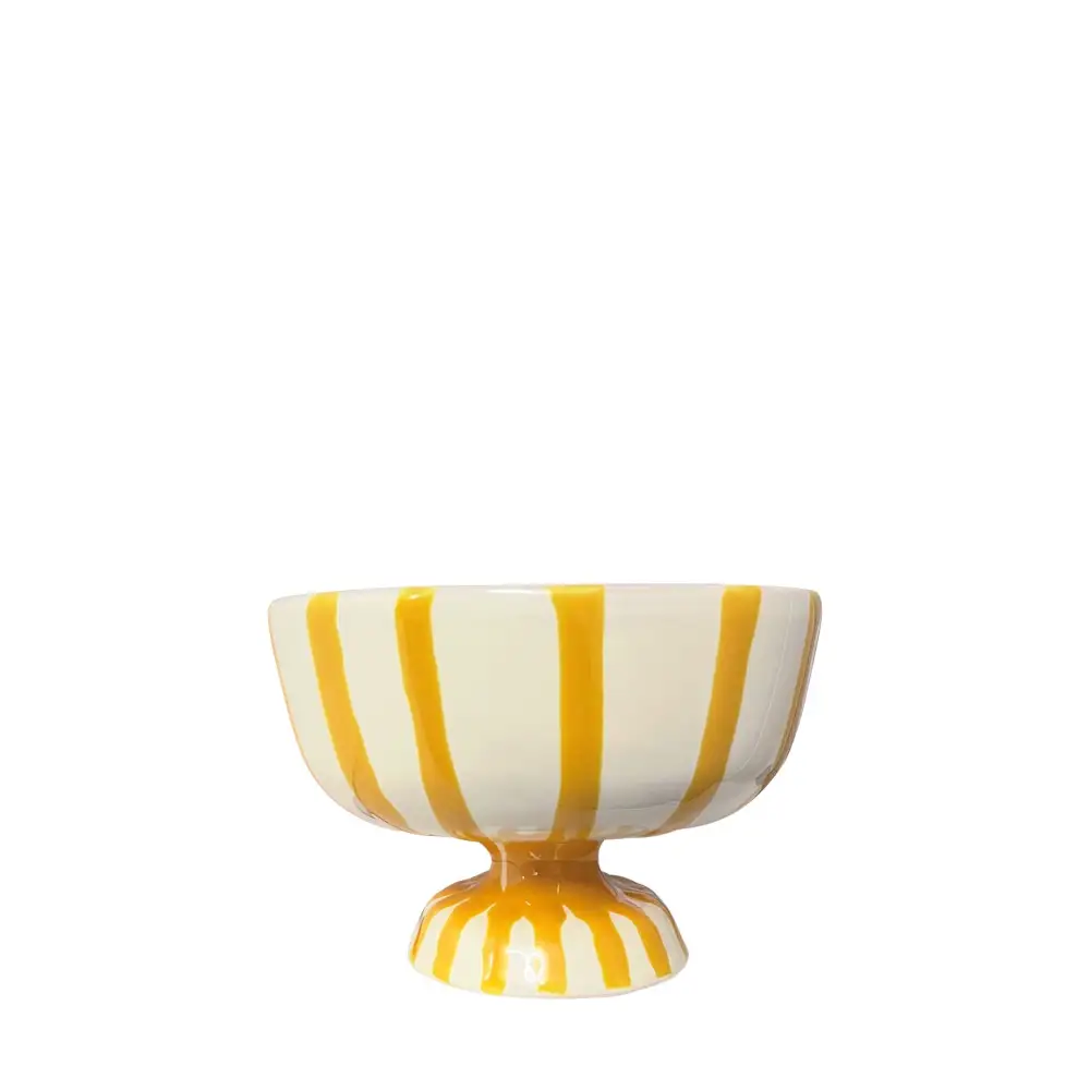 Striped Ceramic Dessert Cup