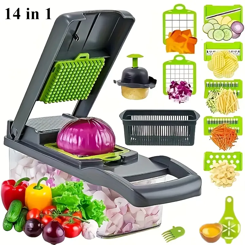 Multifunctional Vegetable Chopper Handle Food
