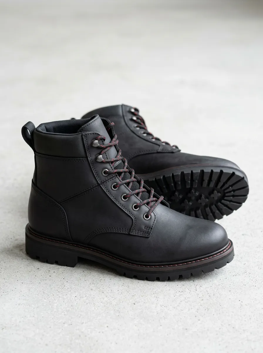 Unisex Leather -Laced Work Boots