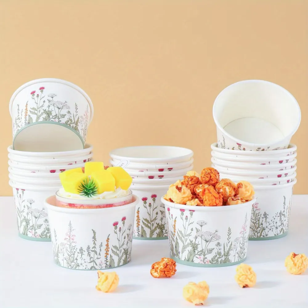 Wildflower Paper Snack Cups