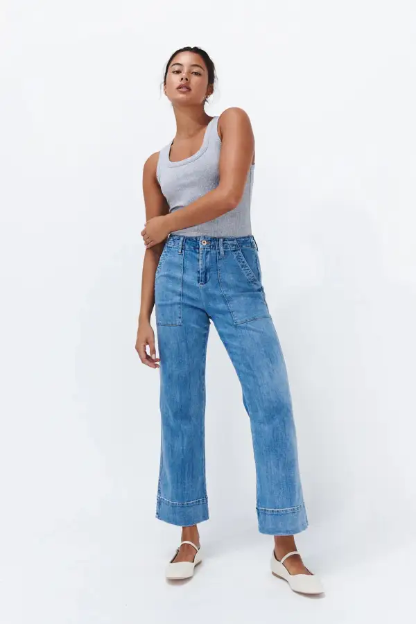 Retro Inspired Denim Jeans