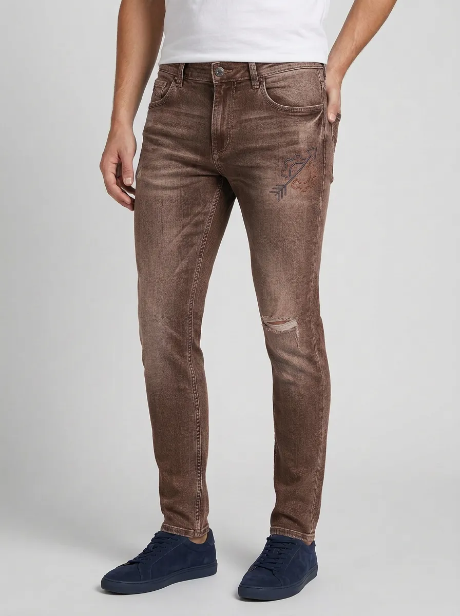 Men's Gear Arrow Graphic Slim-Fit Jeans
