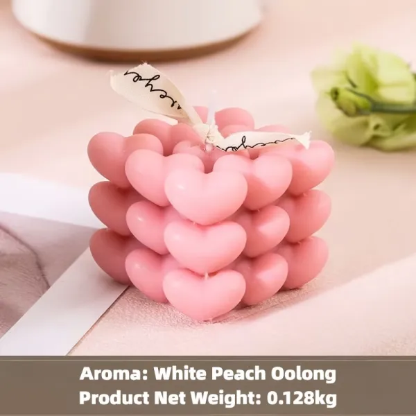 Heart-Shaped Bubble Candle