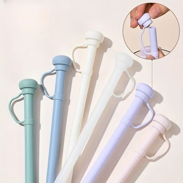 Pastel Silicone Drinking Straws