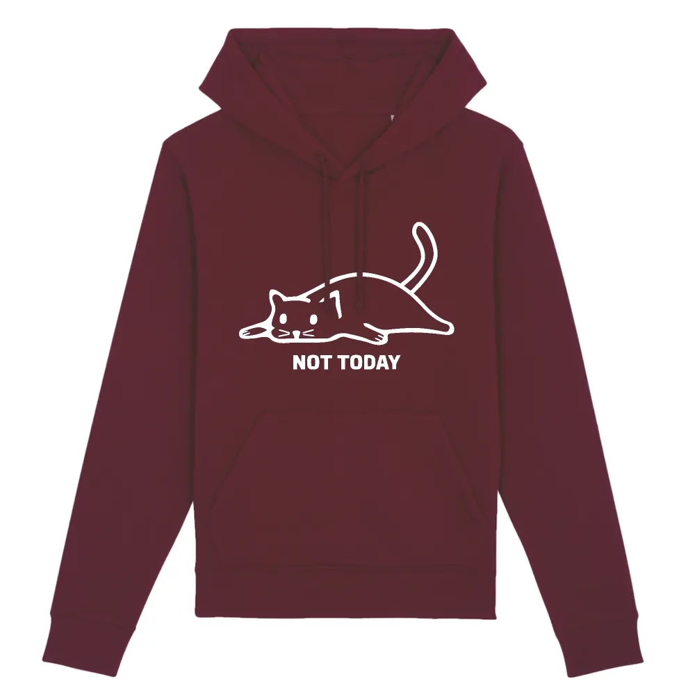 Mood Cat Graphic Pullover Hoodie