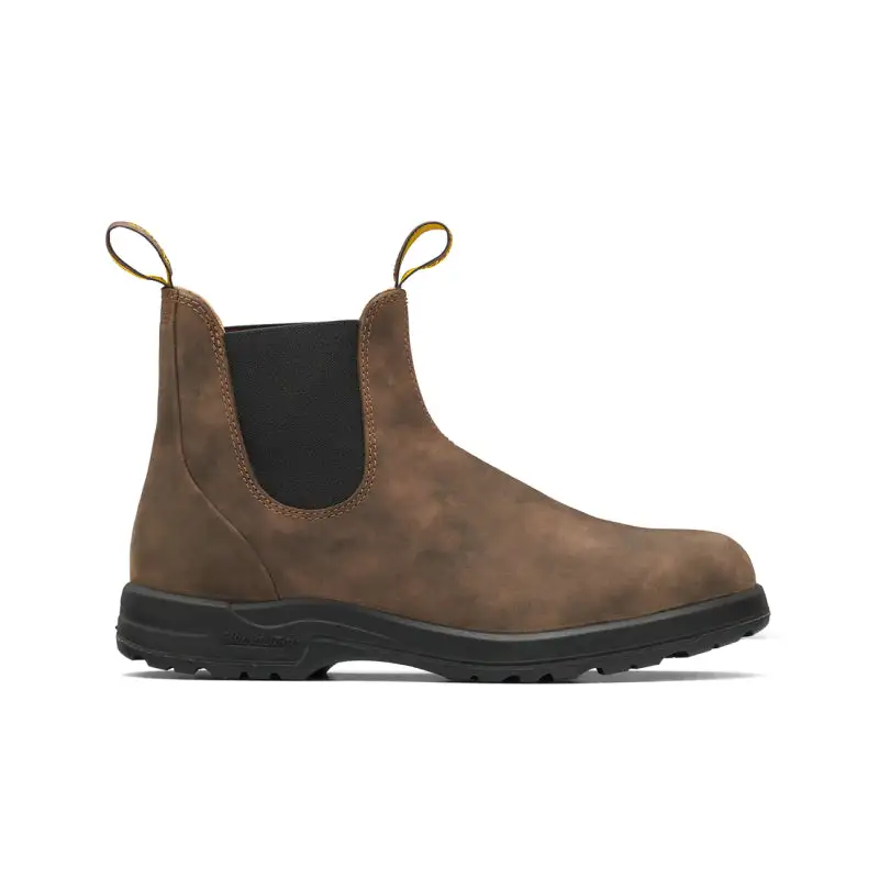 Waterproof Elastic Side Leather Rubber Sole Winter Ankle Boots