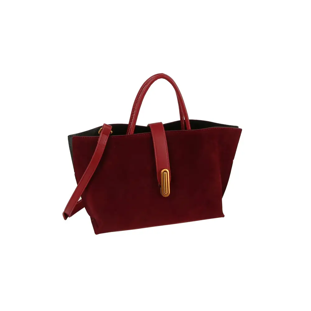 Latch Suede Tote Bag