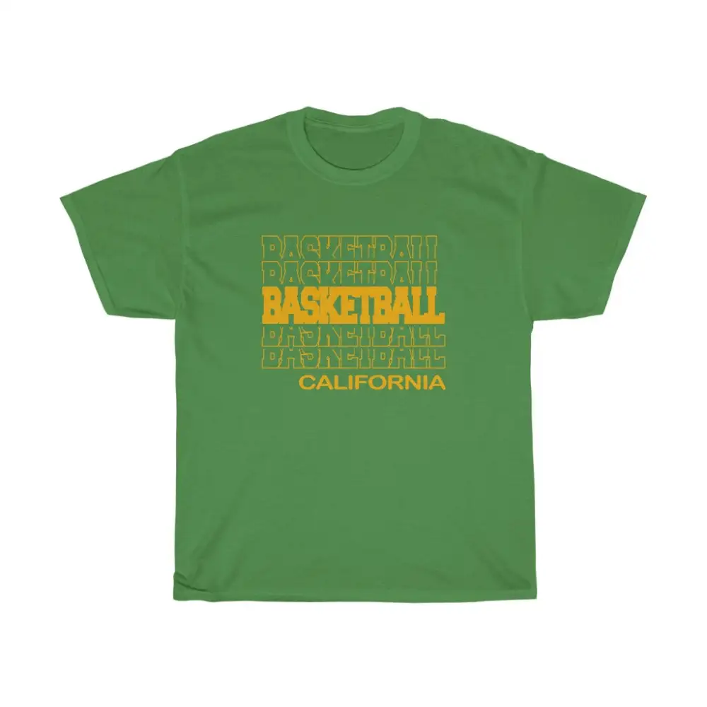 Basketball California in Modern Stacked Lettering