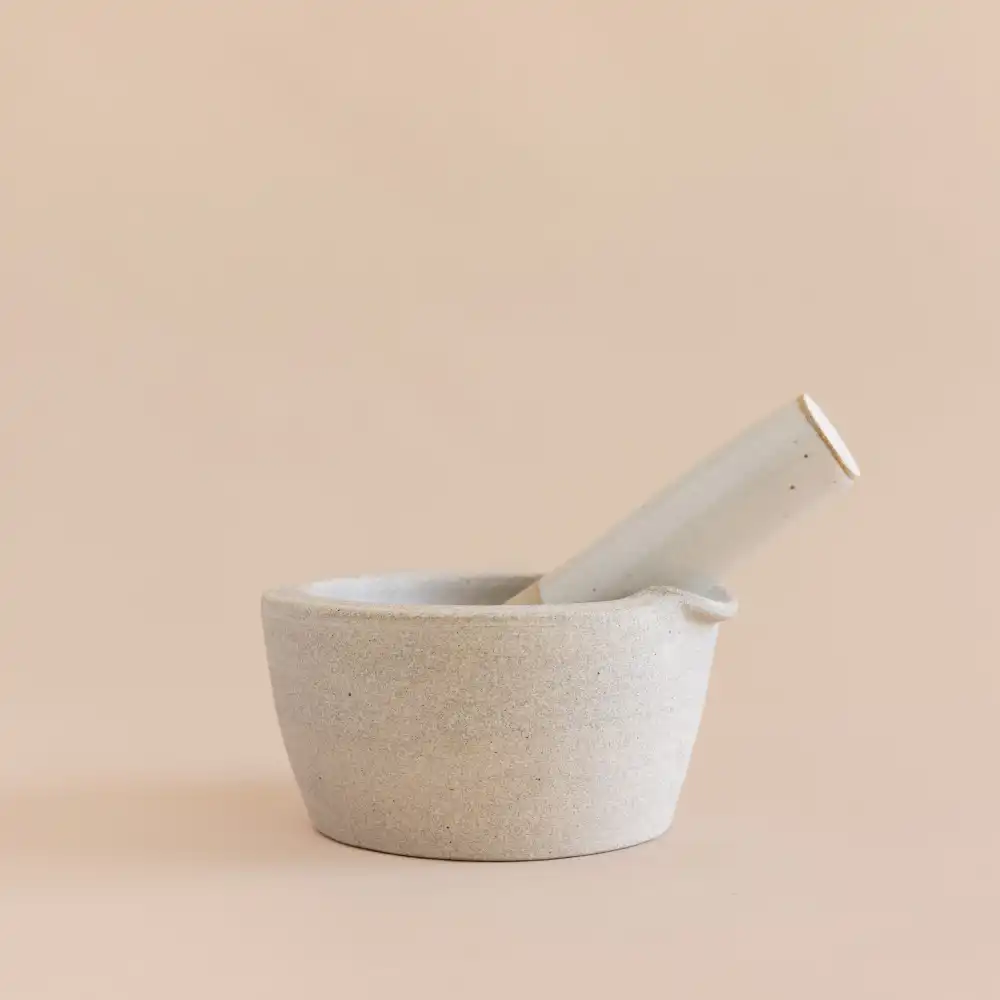 Ceramic Mortar And Pestle