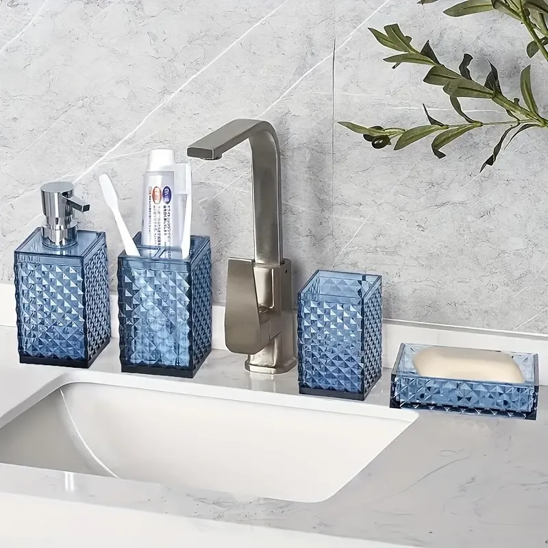 Diamond Texture Bathroom Set