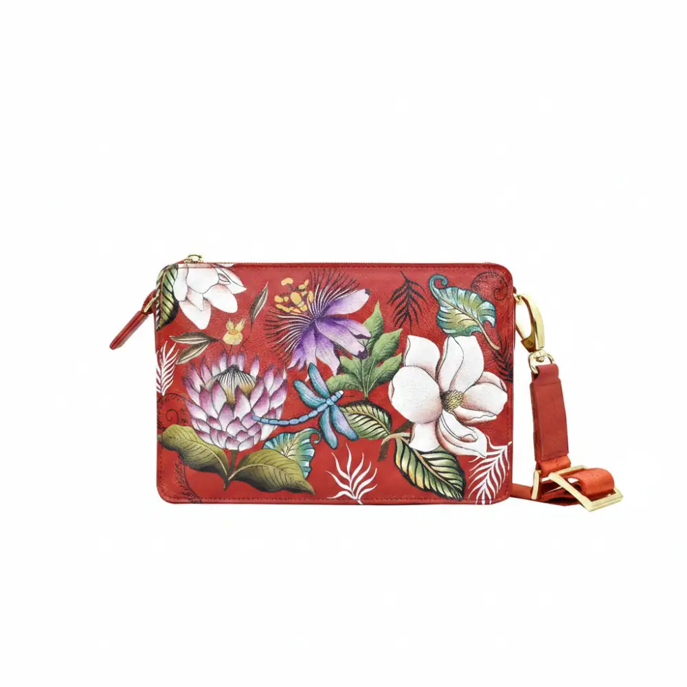 Soft Shape Triple-Compartment Crossbody Bag