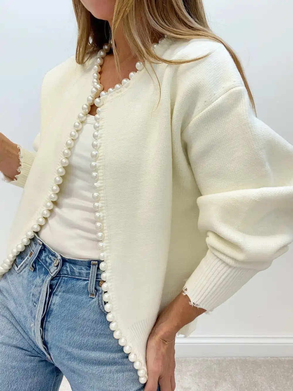 Pearl Detail Cardigan
