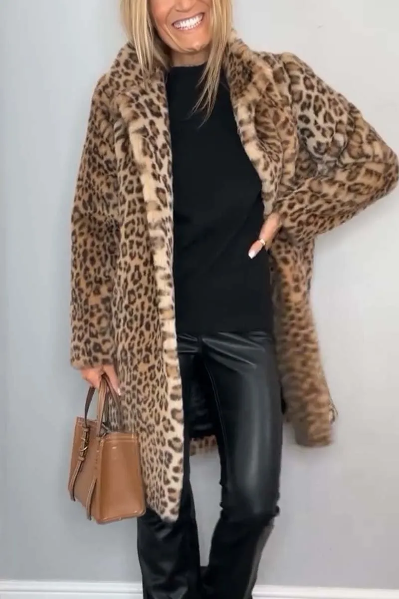 Modern Leopard Print Coat