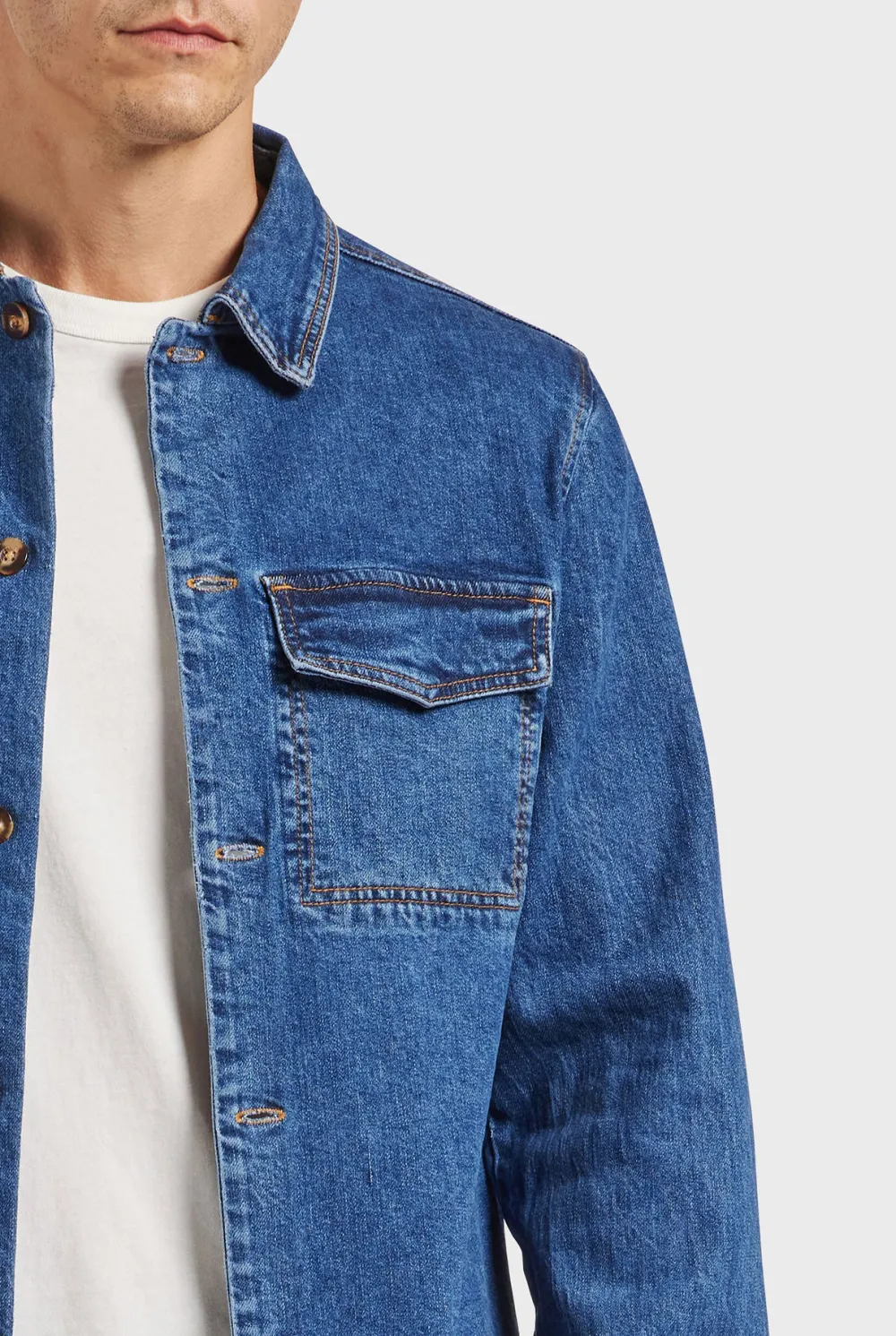 Minimalist Solid Cotton Casual Button Up Shirt
