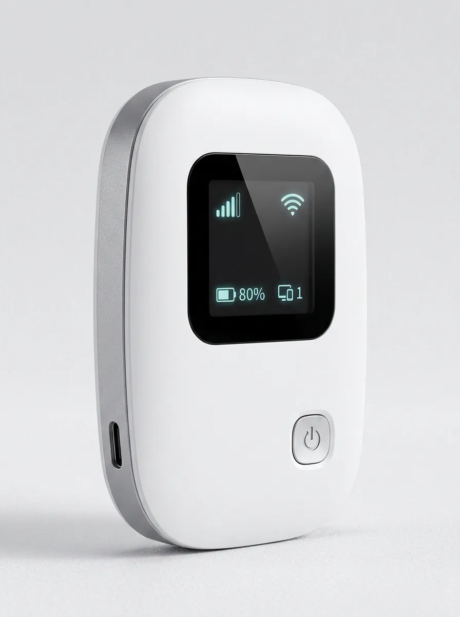 Portable WiFi Hotspot with Digital Display