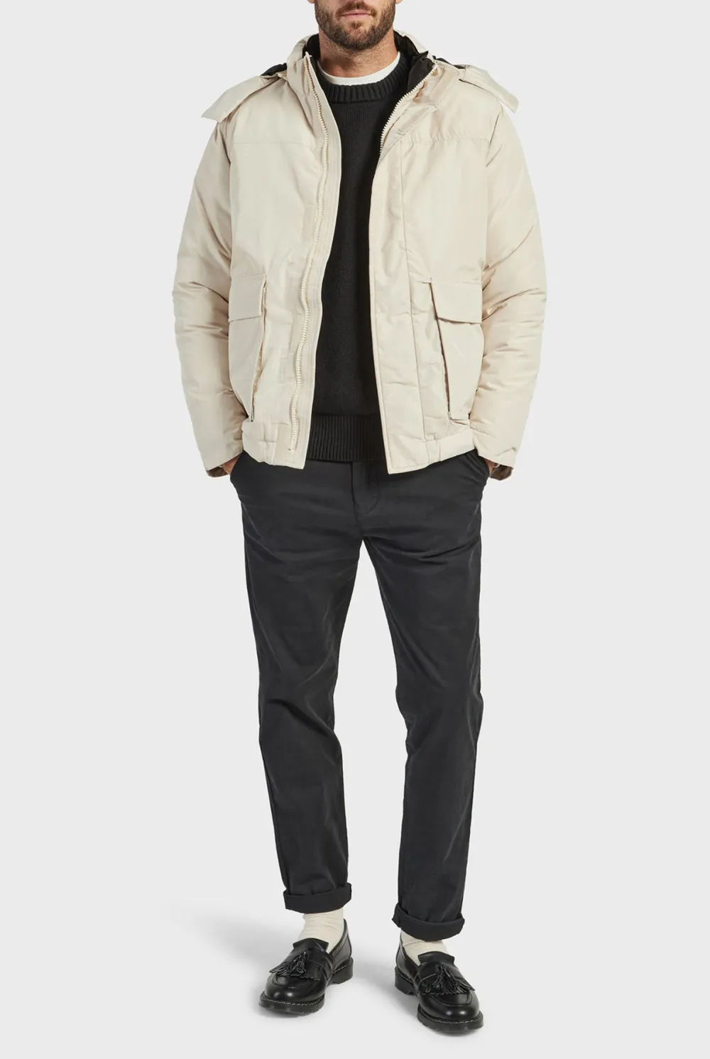 Water Resistant Puffer Insulated Winter Jacket