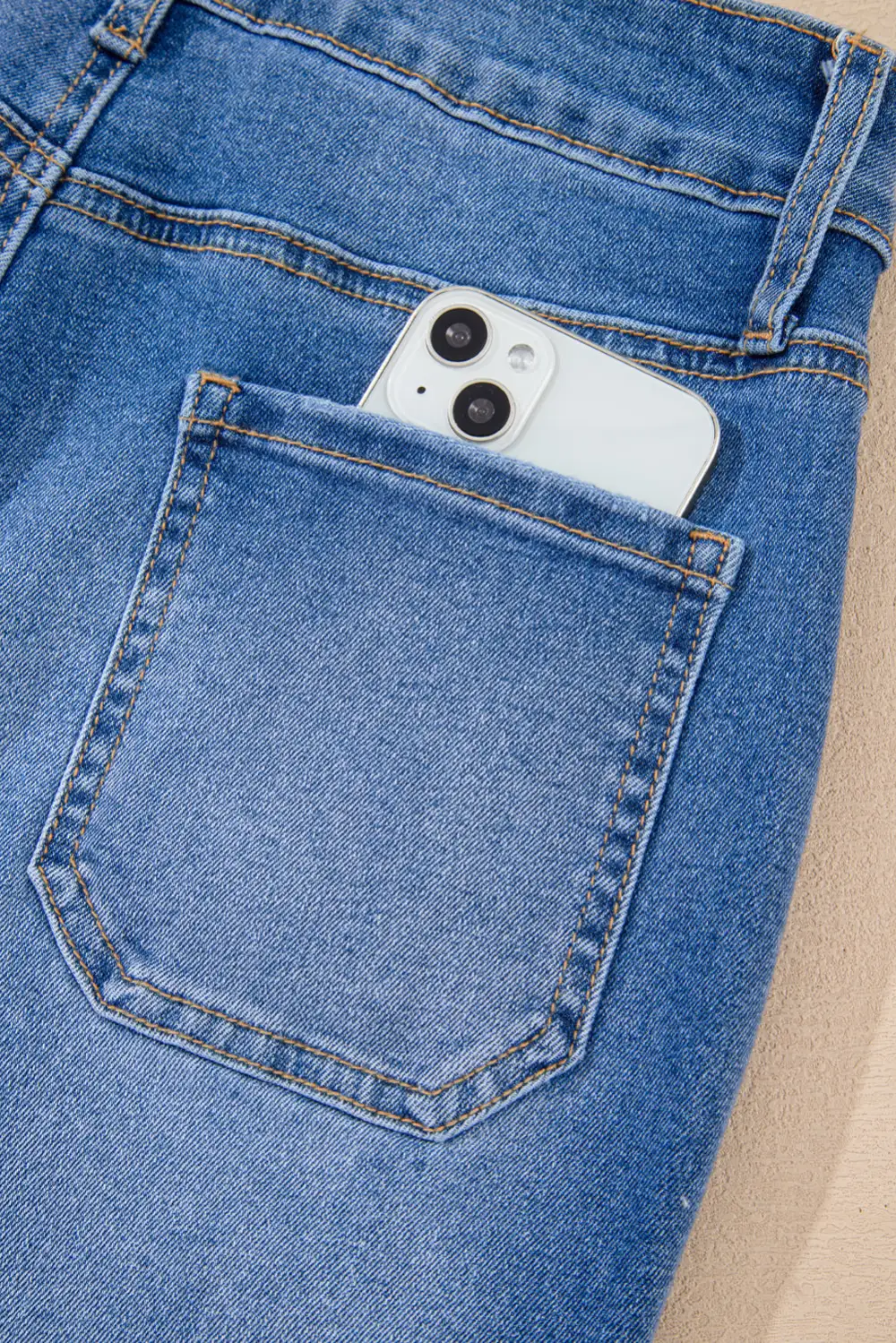 Structured Neat Finish Denim Jeans