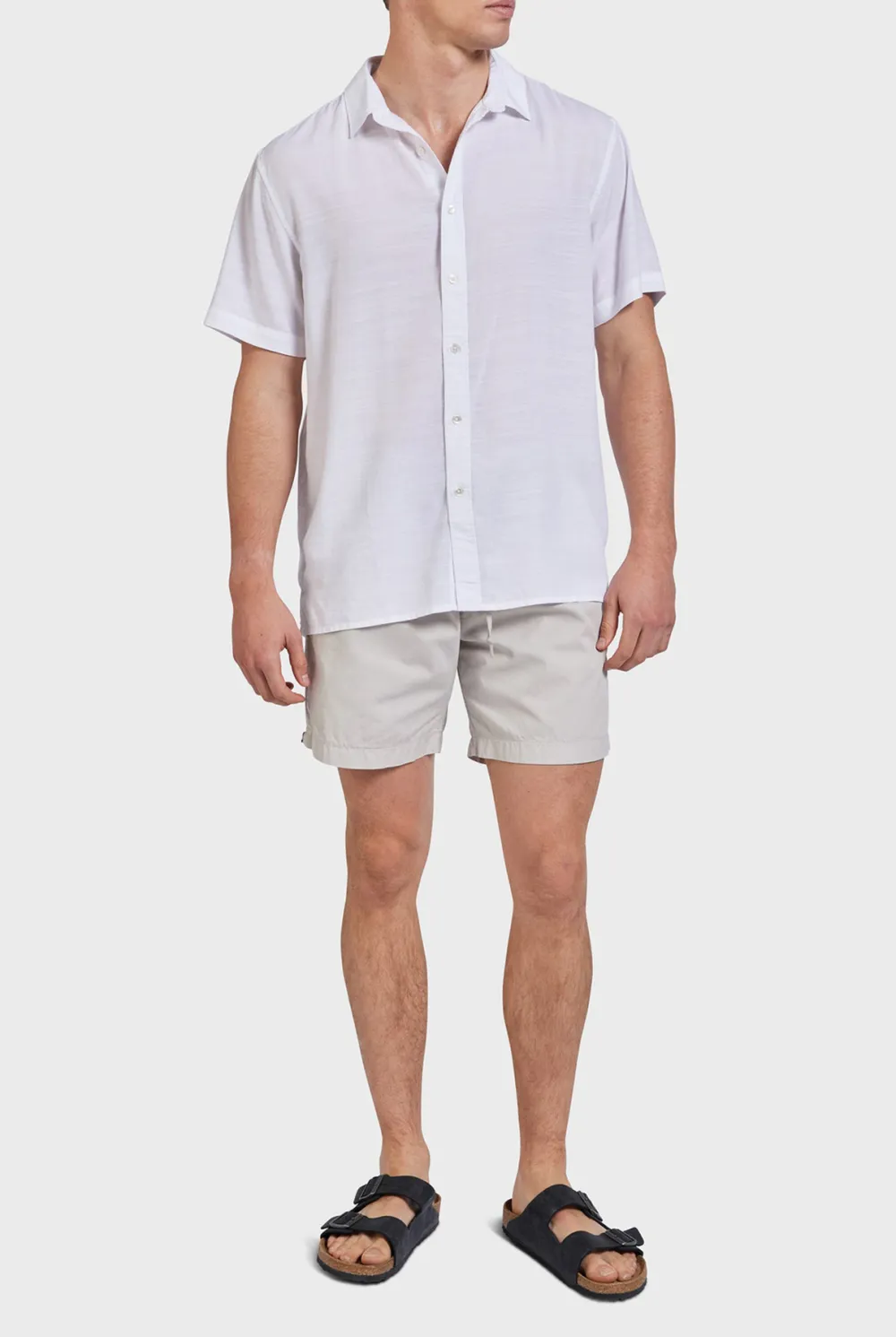 Relaxed Fit Linen Blend Casual Pull-On Shorts