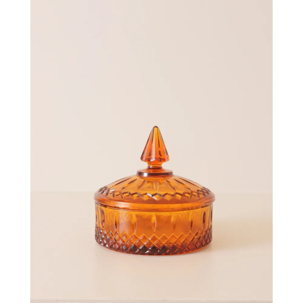 Glass Candy Dish with Lid