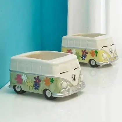 Retro Van Ceramic Planter
