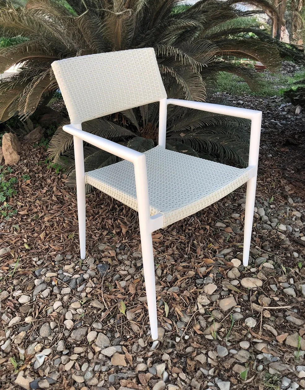 Natural Rope Patio Accent Chair