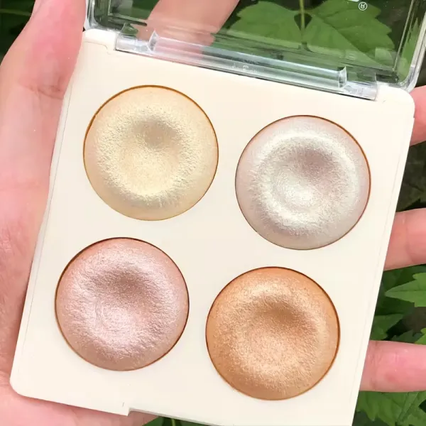 4-Color Pearl Highlighter Palette