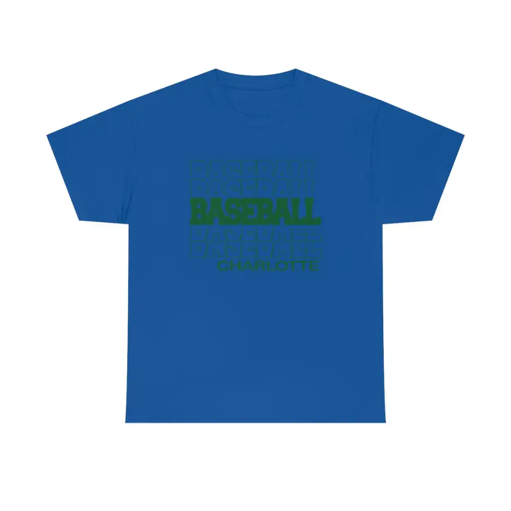 Baseball Charlotte in Modern Stacked Lettering