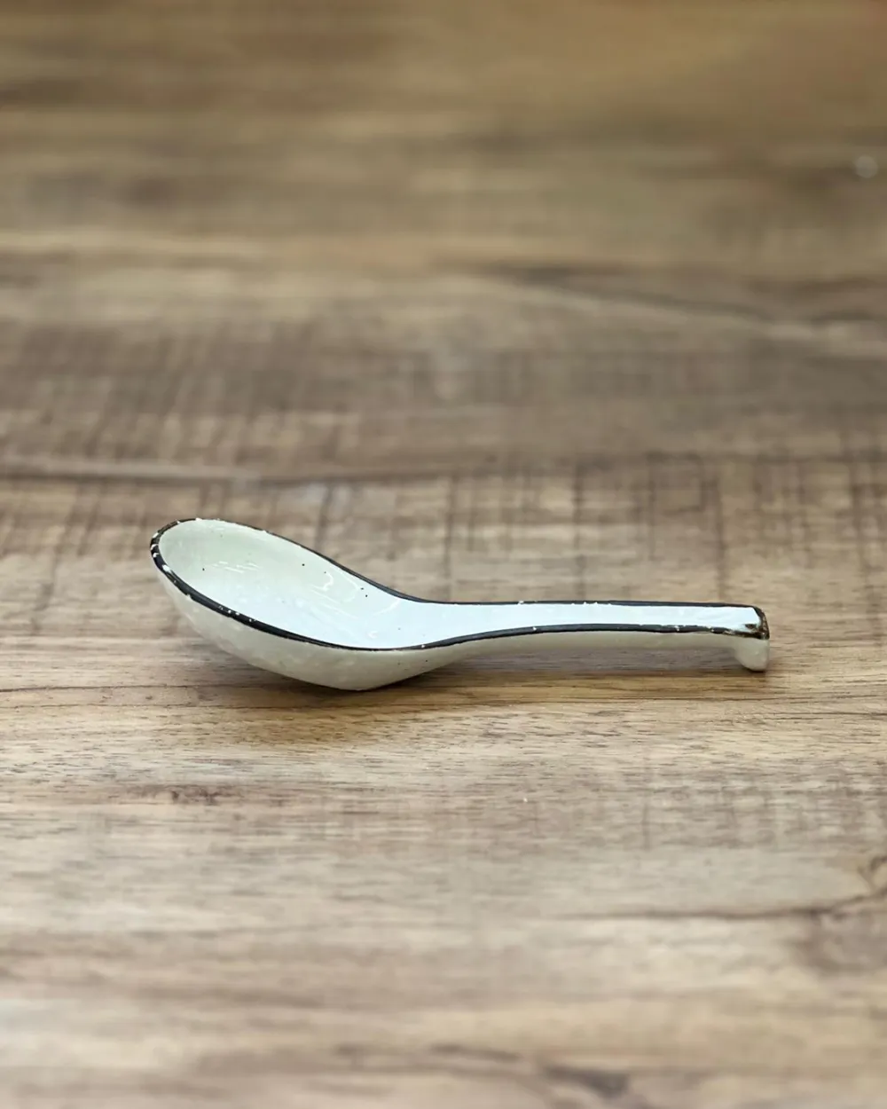 Rustic Glazed Ceramic Spoon