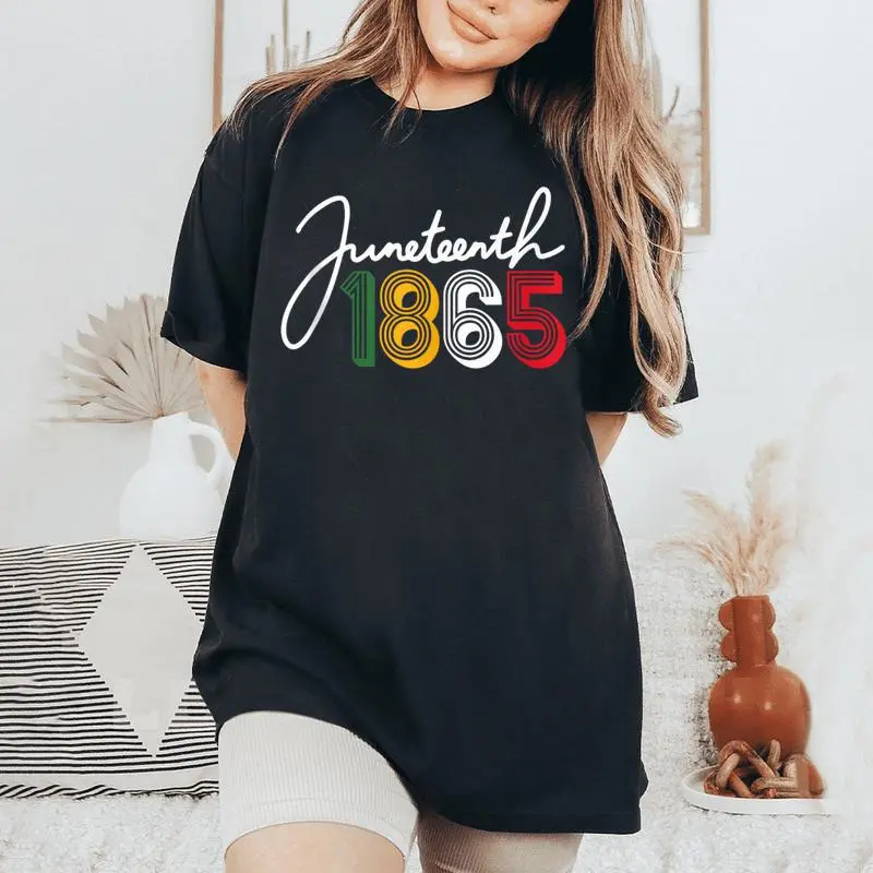 1865 Junenth Celebrate African American Freedom Day Women Women's Oversized Comfort T-Shirt