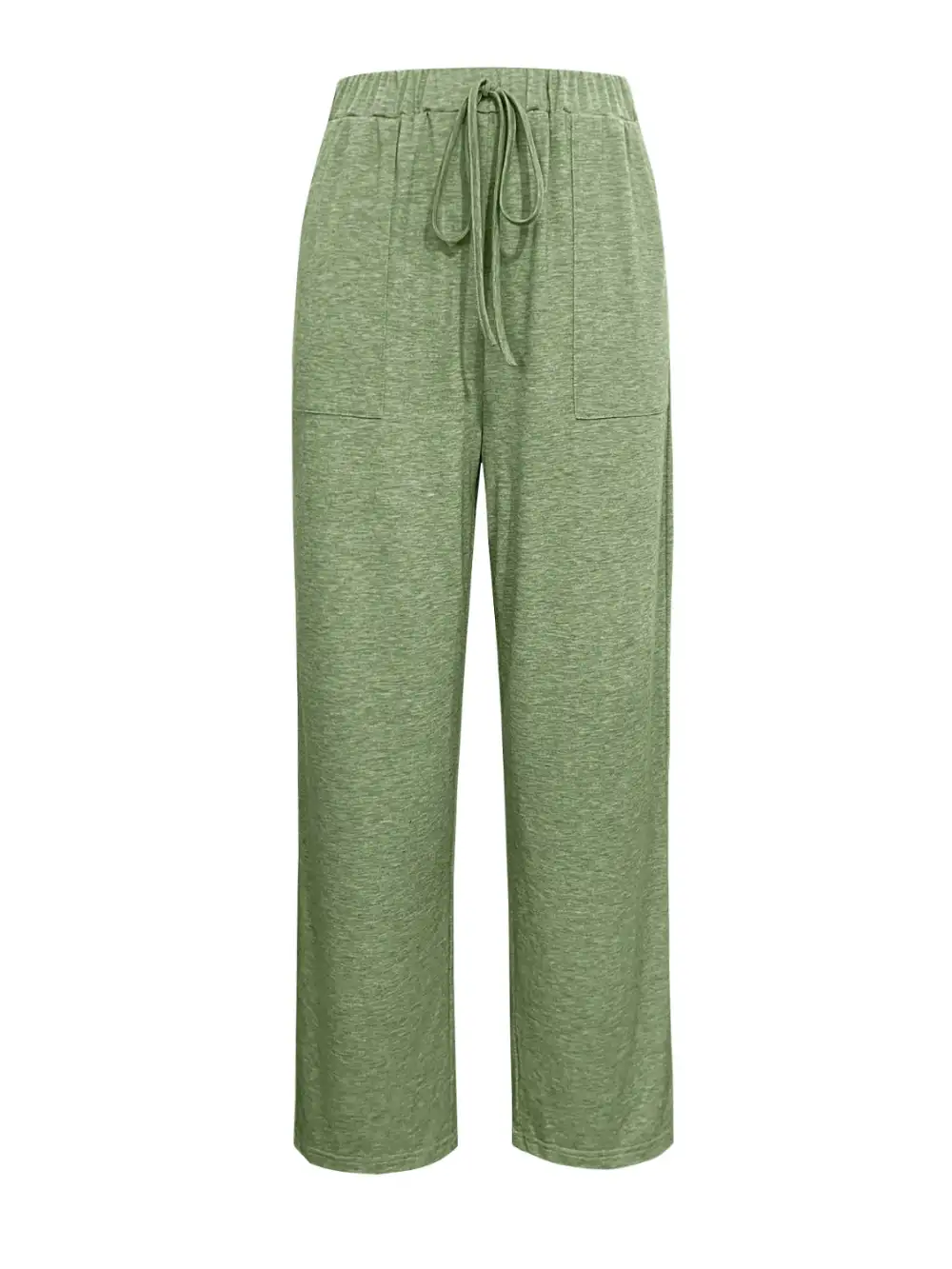 Relaxed Tied Wide Leg Pants With Pocket