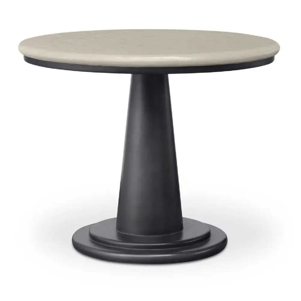 Round Concrete Outdoor Coffee Table
