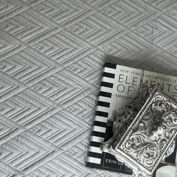 Sandstone Grey Cotton Reversible Bedspread